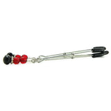 Ruby Black Nipple Clips