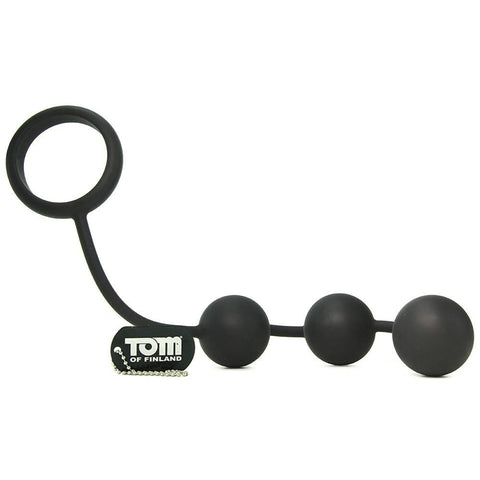 Silicone Cock Ring with 3 Weighted Balls