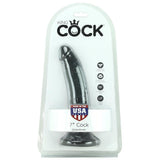 King Cock 7" Dildo in Black