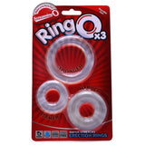 RingO X3 Super Stretchy Erection Rings in Clear