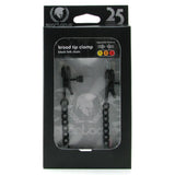Broad Tip Clamp with Black Link Chain