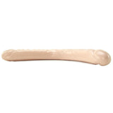 Veined Double Header 18 Inch Dildo in White