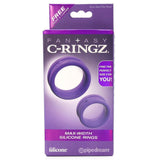 Max-Width Silicone Cock Rings in Purple