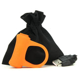 Adam Rechargeable Vibrating Cock Ring in Orange