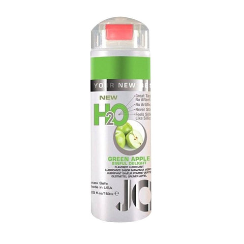 H2O Green Apple Flavored Lubricant in 1oz/30ml