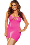 Pink Cash Cage Mini Dress One Size in OSXL