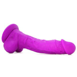 Large Silicone Colours Dildo in Purple