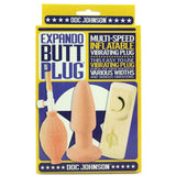Expando Inflatable Butt Plug in White