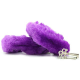 Neon Furry Cuffs in Purple