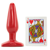 Classic Medium Smooth Butt Plug in Red