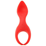 Spork Multi-Use Vibrating Silicone Pleasure Tool in Red