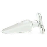Blown Medium Spade Plug in Clear