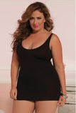 Black Sexy Back Seamless Dress in OSXL