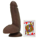 King Cock 7" Cock with Balls in Brown