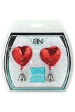 Red Heart Sequinned Nipple Covers with Bells