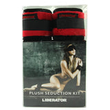 Black Label Plush Seduction Cuff Kit in Fluffy Red