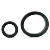 James Deen Silicone Cock Rings Double Pack in Black