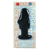 Cocky Boys Large Helmet Head Glass Plug in Black
