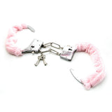 Pleasure Cuffs with Satin Mask in Pink
