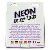 Neon Furry Cuffs in Purple
