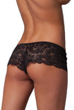 Black Lace Booty Shorts in OS