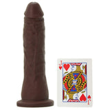 Platinum 7 Inch Thin Vac-U-Lock Dildo in Black