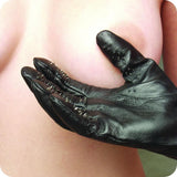 Leather Spiked Vampire Gloves in Extra Small