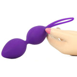 Pear Remote Vibrating Kegel Balls in Into You Indigo