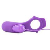 Ride N' Glide Silicone Couples Cock Ring in Purple