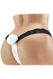 Party Time Bunny Ears & Cottontail with Black Trim in OS