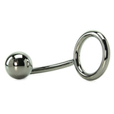 Tom of Finland Steel Cock Ring with Anal Ball