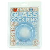 Cocky Boys 45mm Glass Cock Ring in Clear