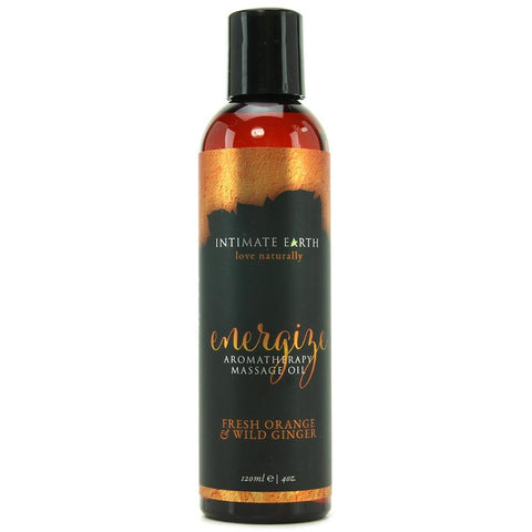 Energize Fresh Orange & Wild Ginger Massage Oil in 4oz/120m