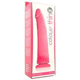 Colours Thin Pleasures 8" Silicone Dildo in Pink