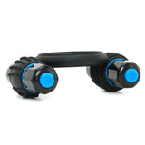 Optimale Vibrating Silicone Double C-Ring in Black