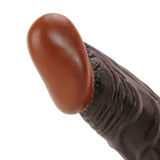Real Skin Whoppers 8 Inch Dildo in Brown