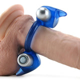 Spice It Up! Double Action Couples Cock Ring in Blue