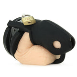 Sado's Shadow Locking Silicone Male Chastity Device