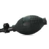 Inflatable Stud 9.5 Inch Dildo in Black