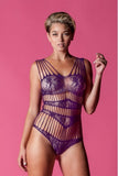 Purple Strap Me Down Teddy in OS