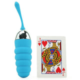 Twistty Wireless Contour Silicone Egg Vibe in Neon Blue