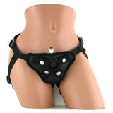 Vibrating Leather Strap-On Harness