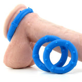 Posh Silicone Love Rings in Blue