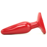 Classic Medium Smooth Butt Plug in Red