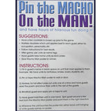 Pin the Macho on the Man Party Game