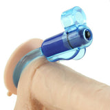 Opium Vibrating Pleasure Ring in Blue
