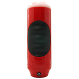 Mega Grip Squeezable Vibrating Mouth Stroker in Red