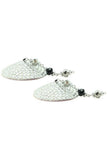 Round Large Crystal Nipple Covers with Faceted Beads in Sil
