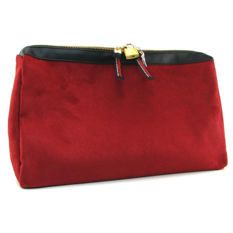 Tallulah Toy Case in Cinnabar Microsuede