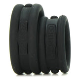 Max-Width Silicone Cock Rings in Black